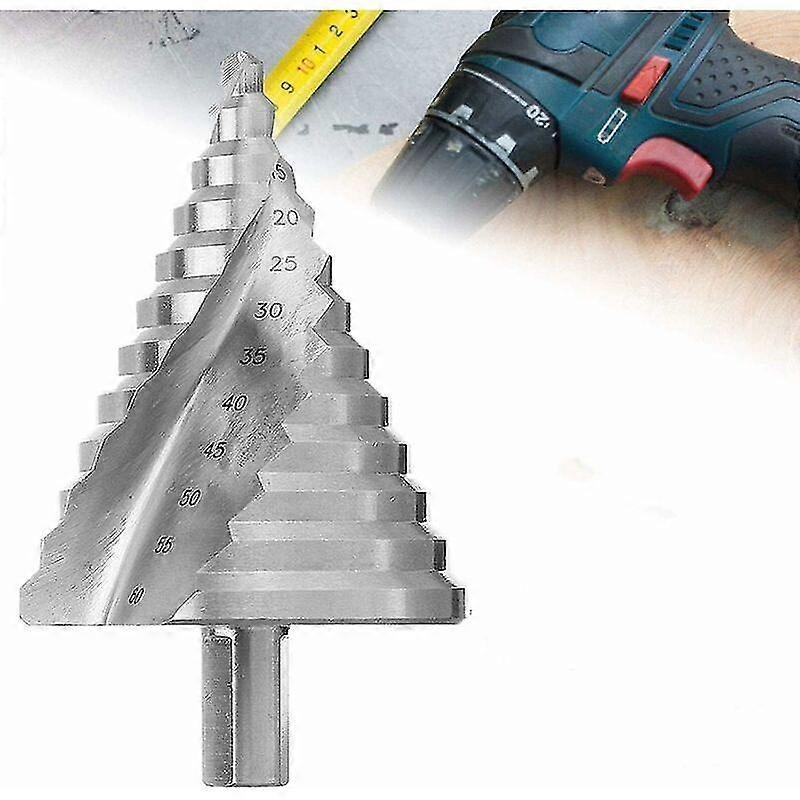 HSS Step Drill Bit Spiral Conical Countersink for 6-60mm Drilling