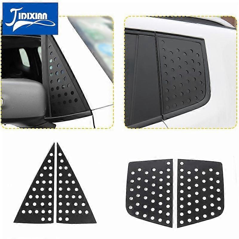 JIDIXAN Car Front Rear Window Triangle Glass Decoration Cover Accessories for Jeep Renegade 2016 2017 2018 2019 2020 2021 2022