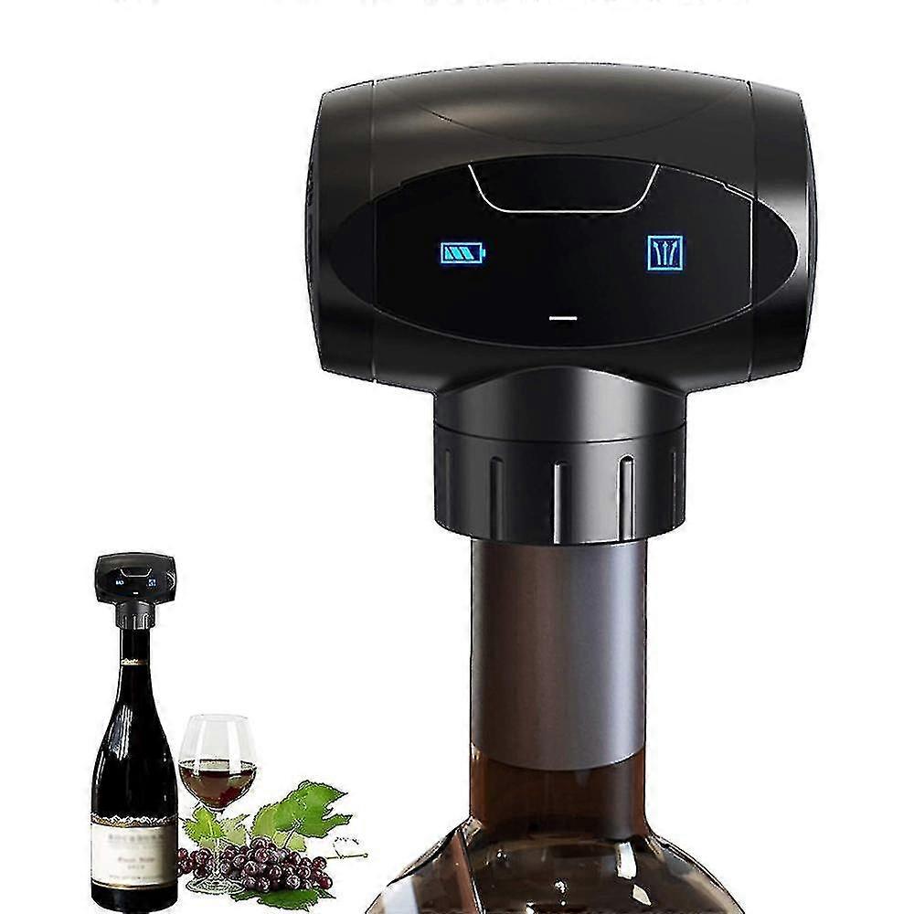 Tappi elettrici per vino, miglior regalo per gli amanti del vino, pompa automatica per vuoto del vino con tappi in silicone, tappi per bottiglie di vino riutilizzabili tappo di sughero
