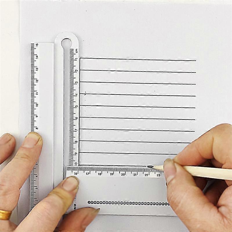 30Cm Transparent Rectangle Ruler Protractor Student Stationery Drawing Tool Supplies