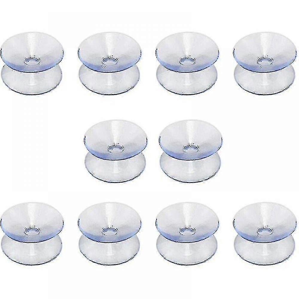 Double-sided Suction Cups Compatible With Glass Table Tops, 10 Pack Hookless Suction Cups For Multifunctional Double-sided Non-slip Glass Mirror(