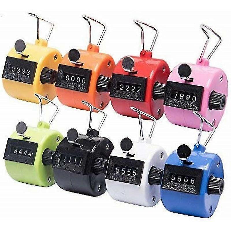 8-piece Manual Counters Clicker Step Counter - Mechanical Quantity Counter Without Battery Operation