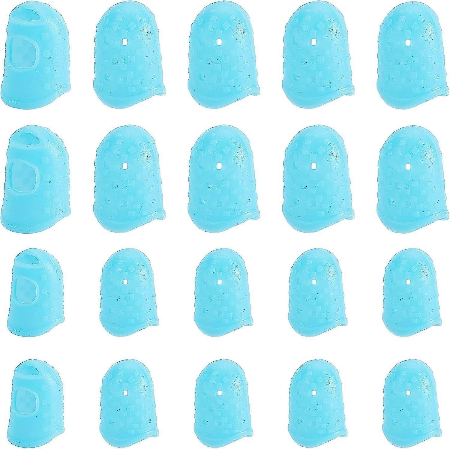 2 Sizes Silicone Sewing Thimbles Adjustable Hand-Working Sewing Thimble Finger Protector Fingers Thumb DIY