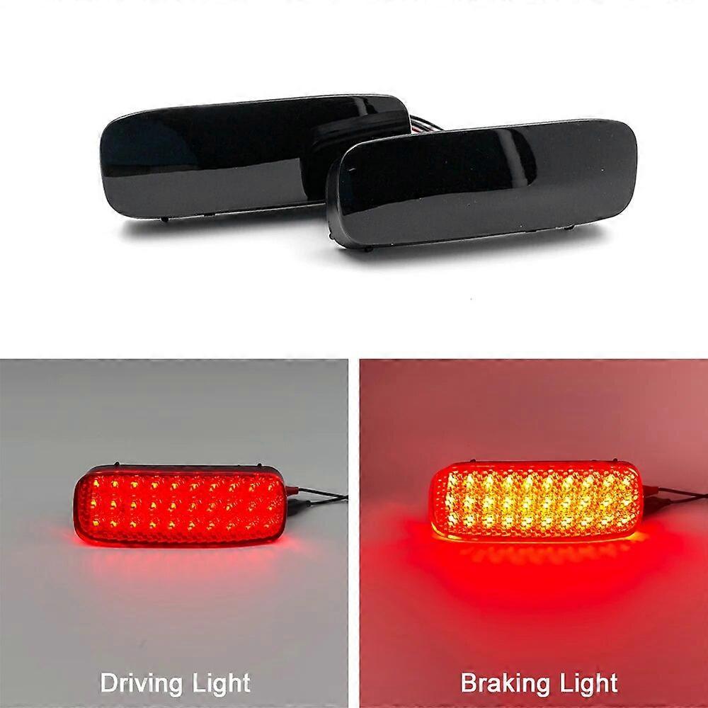 2 Function LED Rear Bumper Reflector Lamp Tail Brake Warning Light For Peugeot 107 206 607 For Citroen C1 C5 For Fiat Scudo