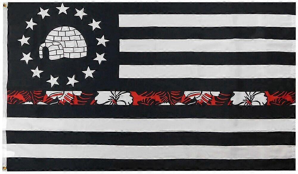 Igloo Black & White Premium Quality Woven Poly Nylon Flag Banner