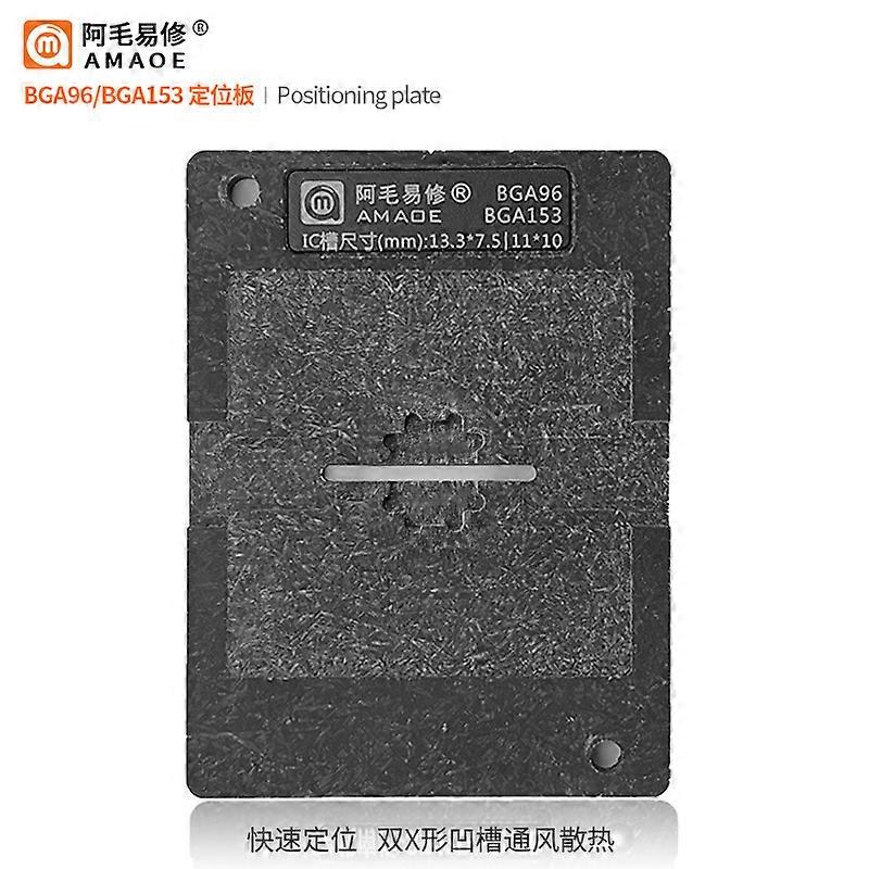 Amaoe DDR BGA96 BGA Reballing Stencil Kit for LCD Smart TV Set DDR2 3 4 Positioning Plate with Magnetic Base Repair