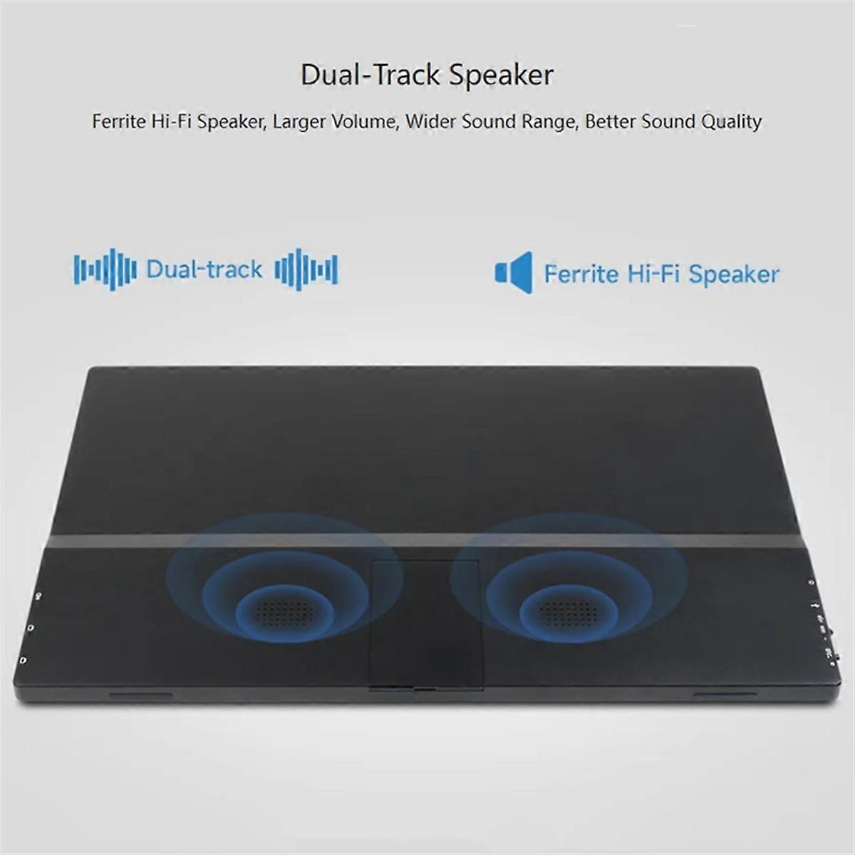 15.6 Inch Monitor with Stand for / Nano/PC/Game Console, No Touch IPS Screen EU Plug