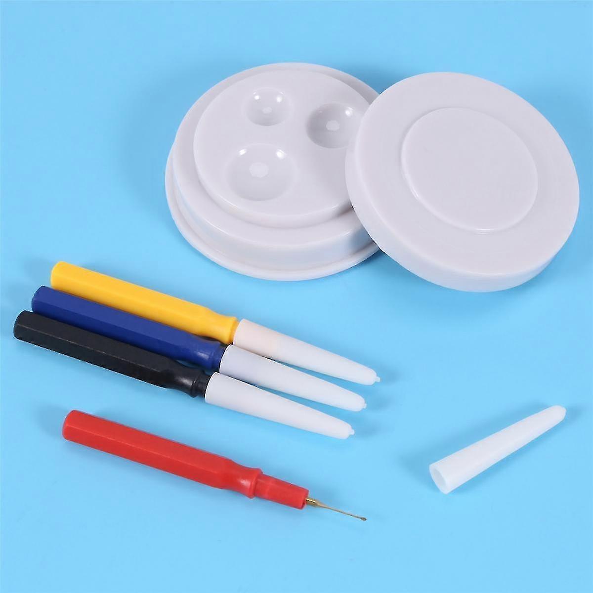 Watch Oiler Set 1 Oil Dish + 4 Dispensing Oil Pen Kit Plastic Watch Oiler Tool Watchmaker Watch Rep