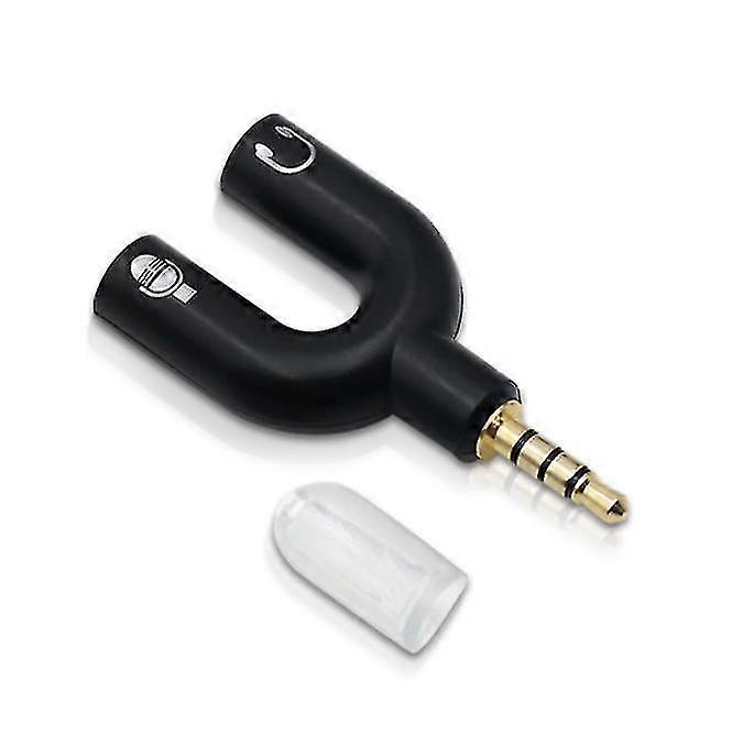 3,5 mm Klassie U-Form Stereo Audio Mic & Kopfhörer Splitter Adapter für Telefon Laptop