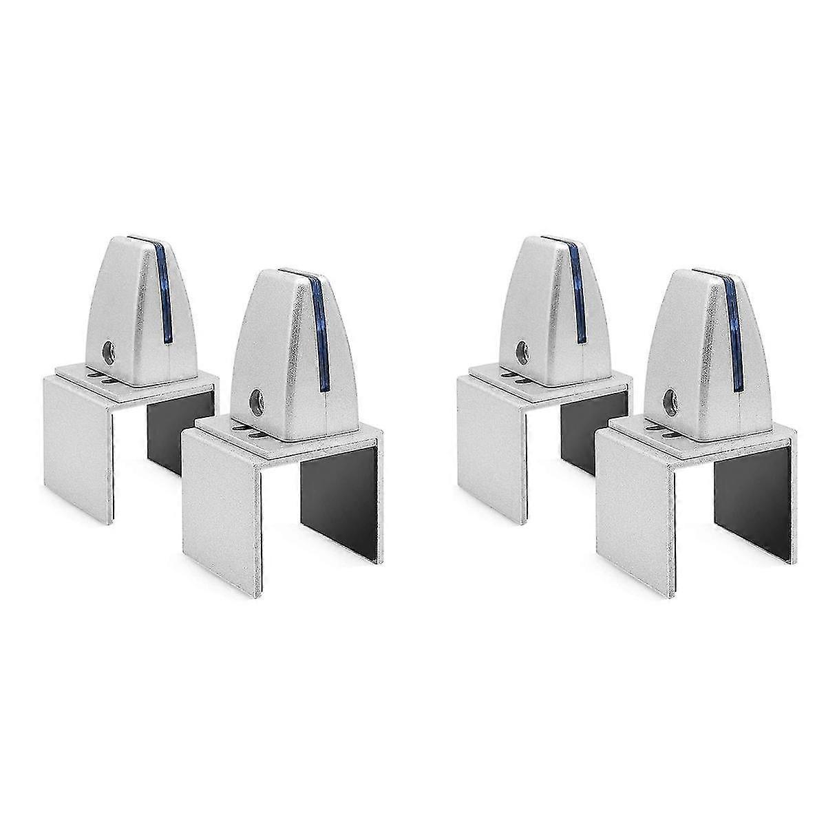 8パックシルバーくしゃみガードクランプサポートオフィスデスクパーティションホルダー調整可能なテーブル固定SCR