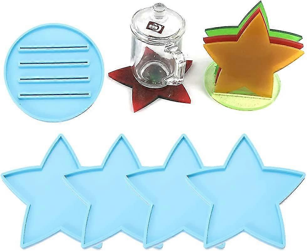 Resin Mold Silicone Mold Star Coaster