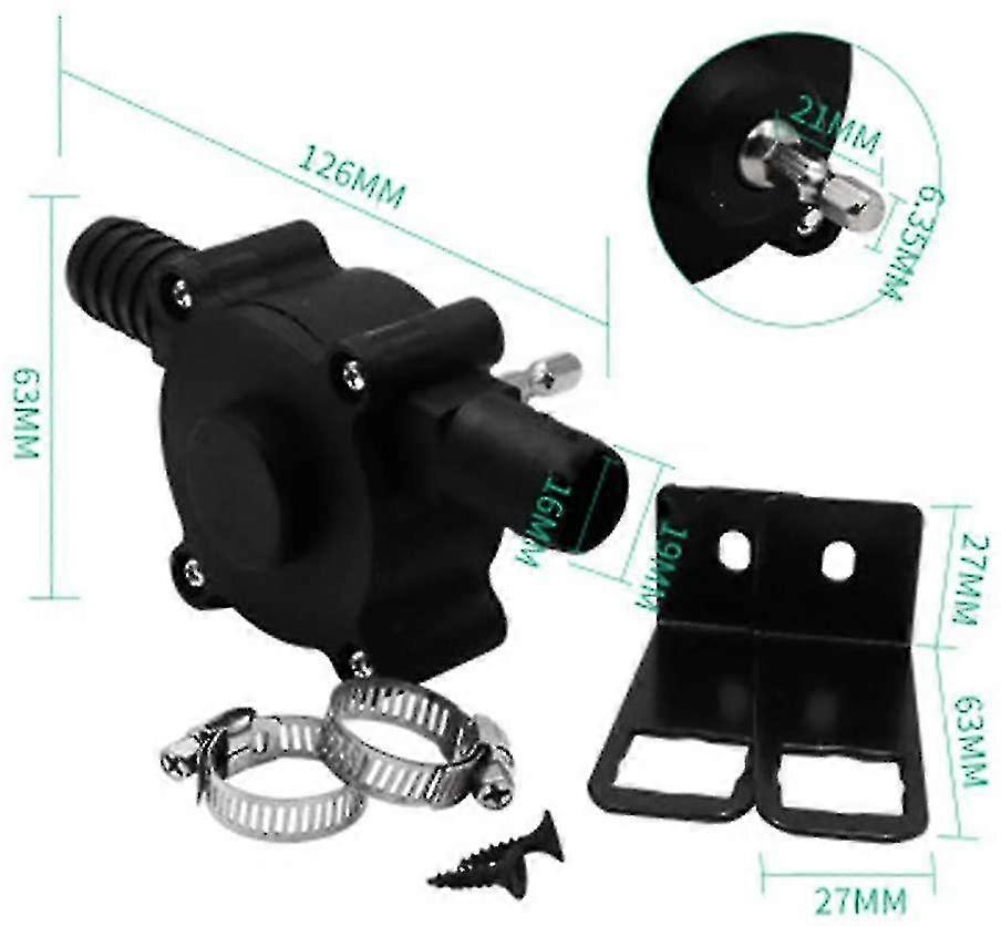 High Temperature Resistant Household Water Pump Electric Self-priming Miniature Portable Hand Drill Pump Tool For Aquarium Pumping