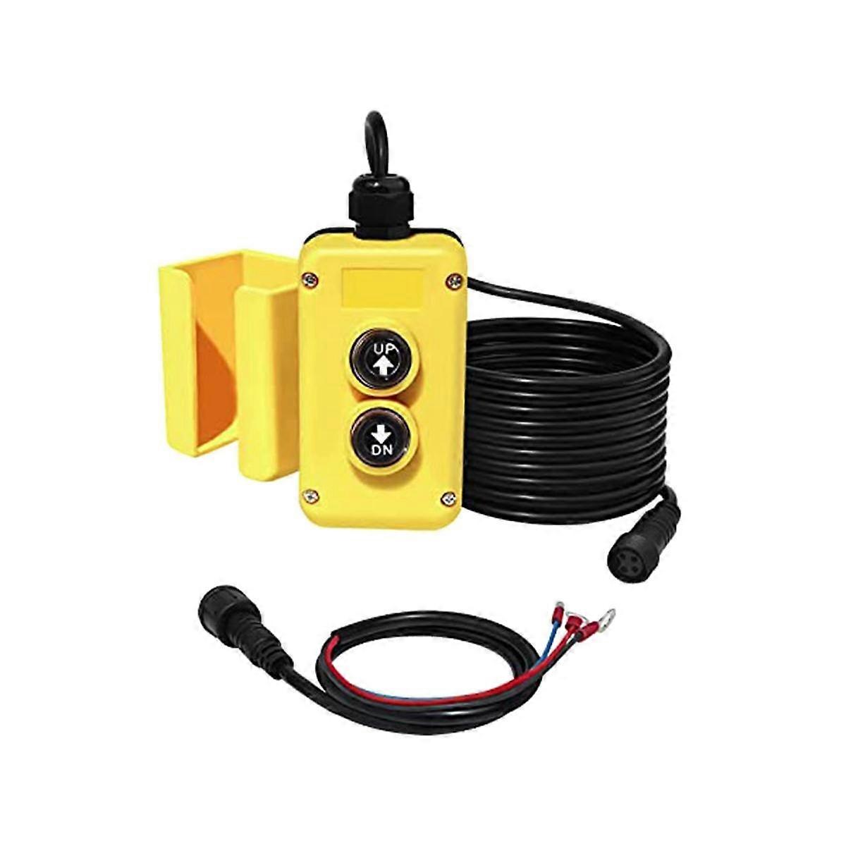 3 Wire Dump Trailer Remote Control Switch for 12V DC Single Acting Hydraulic Pump Dump Trailer for Lift Unloading