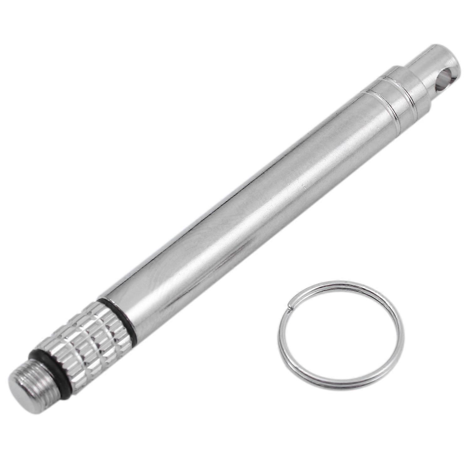 Titanium Outdoor Edc Toothpick Bottle Fruit Fork Camping Tool Toothpick-Holder