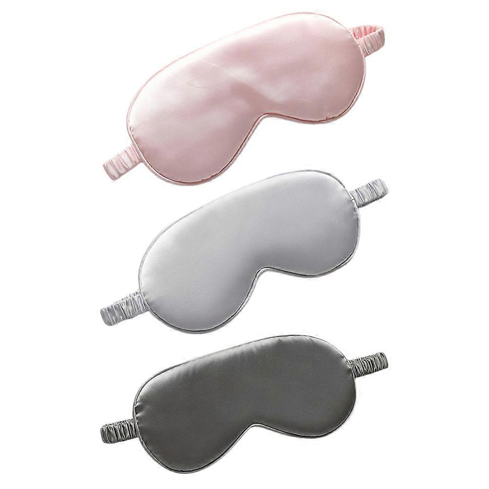3Pcs Two-sided Artificial Silk Sleeping Mask Breathable Protective Eye Mask