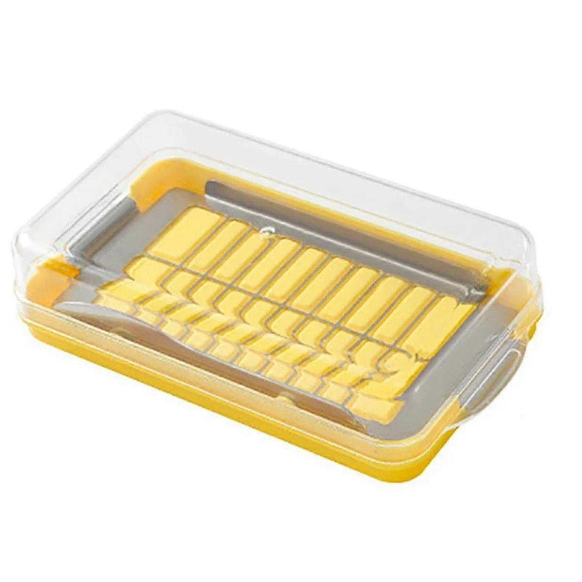 Butter Cutting Box with Lid Butter Slicer Cutting Plate Butter Container Butter Storage Butter Bowl Large-Yvan
