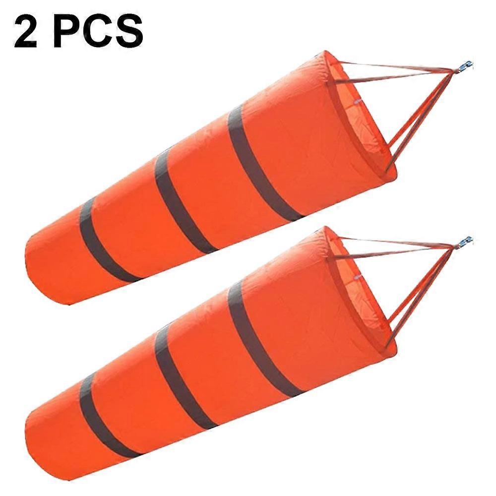 new2 pieces windsock with reflective, windsock with reflective, airport windsock with reflective, suitable for airports, industrial sites, meteorology