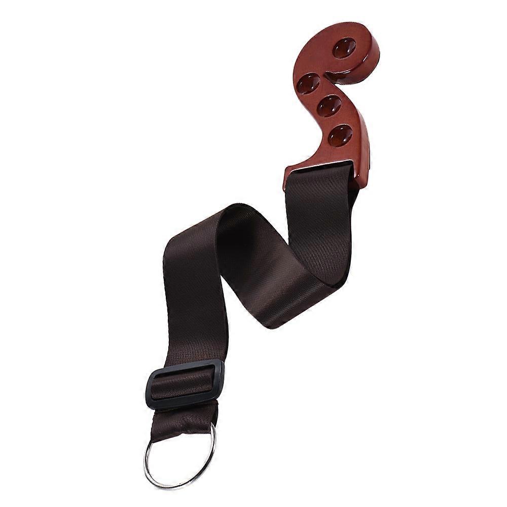 Solid Wood Cello Endpin Non-slip Stop Holder Rest Anchor Protector Pad Red Wood Color