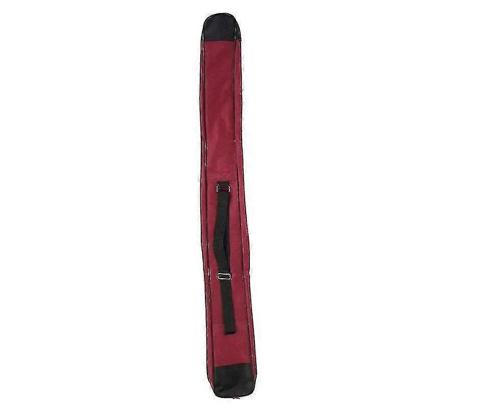 Martial Arts Sword Bag Thick Canvas Single Layer Sword Shoulder Bag - Dark Red