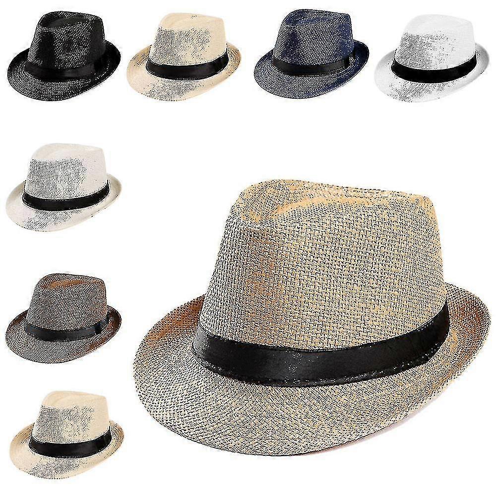 Straw Hat Female Summer Sun Hat Small Top Hat Sunscreen Hat Outdoor Straw Hat Sun Hat Fisherman Hat