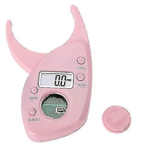 Pink Body Fat Monitors, Portable Digital Skinfold Measurement Tester Measuring Caliper
