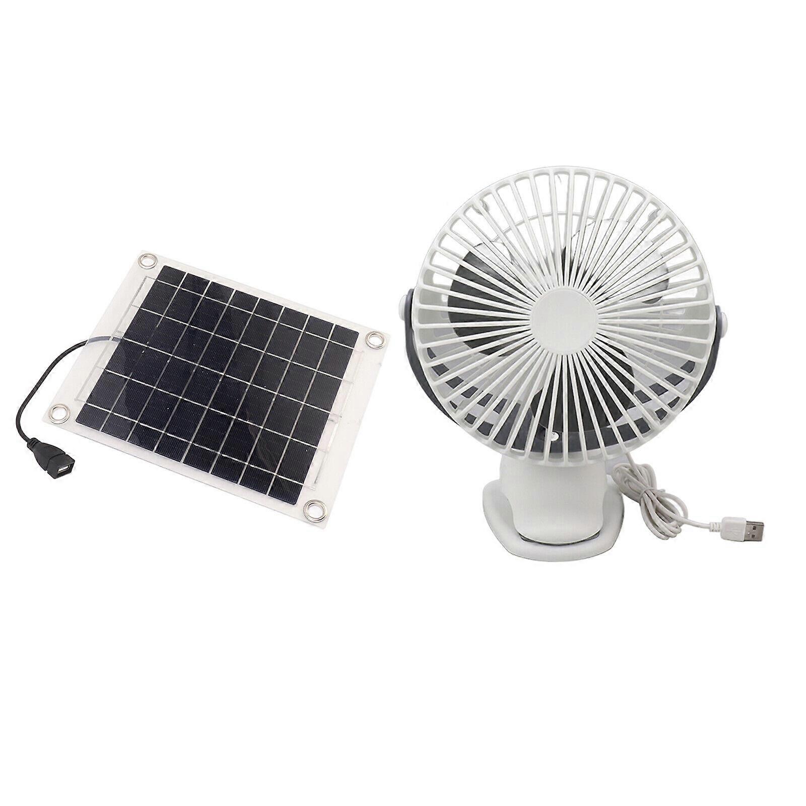 Table Mini USB Solar Fan? With Solar Panel Operated 10W Fg
