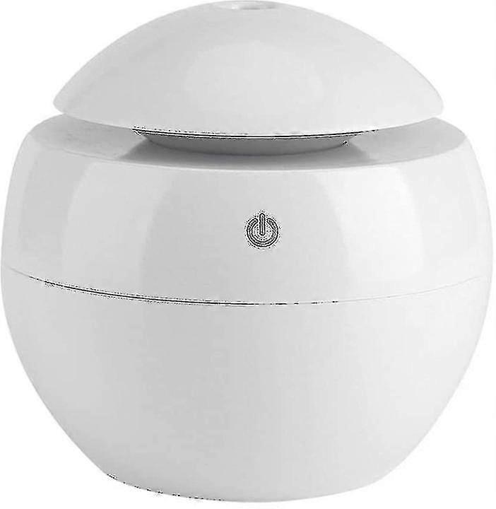 130ml Runder Luftbefeuchter Holzmaserung Luftbefeuchter Pilz-Luftbefeuchter Nachtlicht leiser Desktop-Auto-Luftbefeuchter Weiß Fg