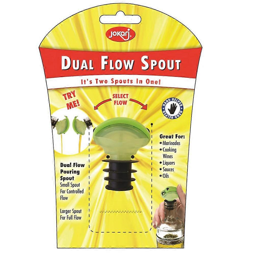 Jokari Dual Flow Click Spout 6-Pieces Premium Quality Dual Flow Spouts (Green)