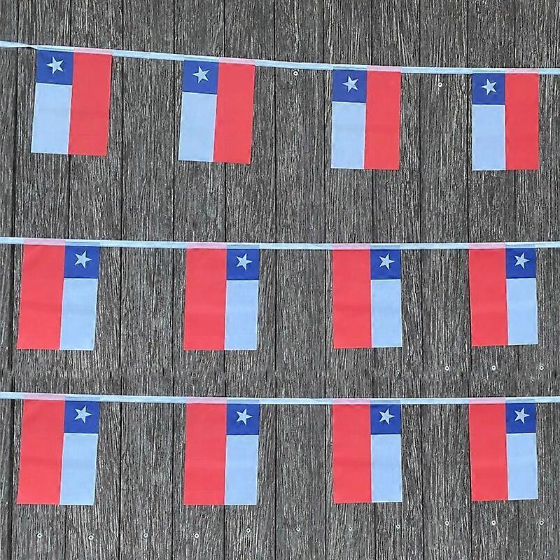 xvggdg   20pcs/set   chile  bunting flags Pennant String Banner Buntings Festival Party Holiday