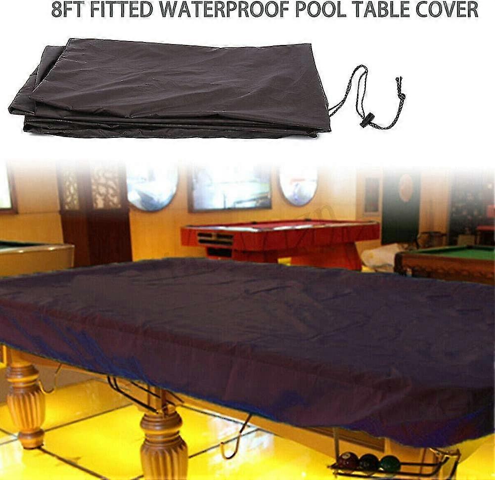 Wabjtam 2.4m Pool Table Cover, Waterproof, Dustproof And Drawstringblack