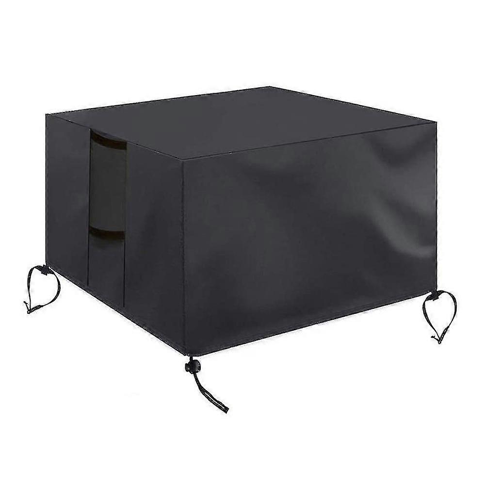 Oxford Cloth Table Et Chaise Imperméable à l’Eau Crème Solaire Poignée Ventilation Grille Poussière Housse 1pcs Noir