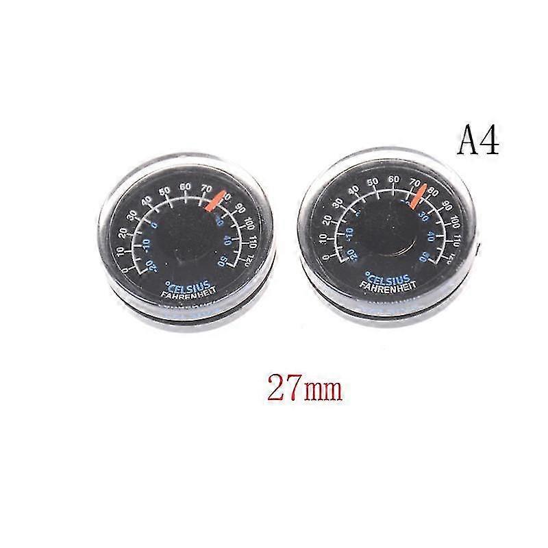 1PCS Round Plastic Thermometer 15mm 20mm 25mm 27mm