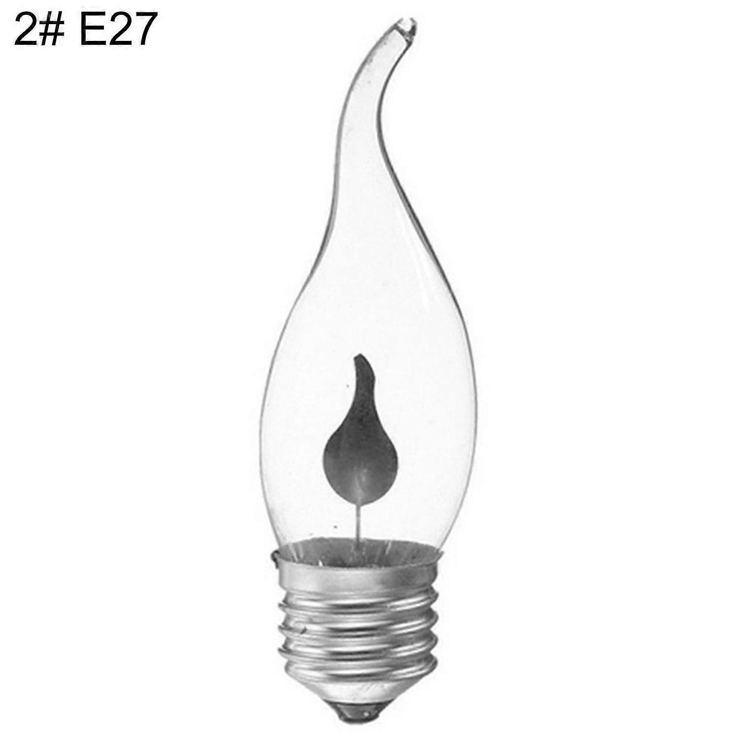 ZHOUBA 3W 220V E14/E27 LED Simulation Flicker Flame Candle Light Bulb Decorative Lamp