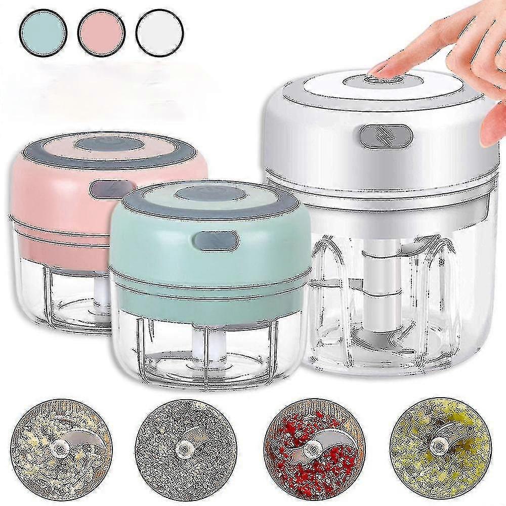 100 / 250ml Masher électrique à l’ail Légume Chili Viande Concasseur robuste Cutter Usb Charge Masher Machine Cuisine Gadget