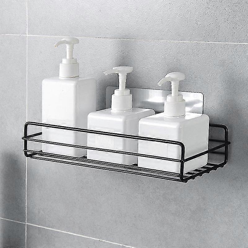 Iron Bathroom Shelf, No Regrets Wall Rack, Kitchen Corner Shampoo Storage Rack