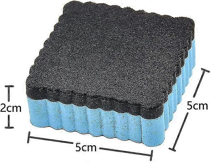 Set Of 4 Whiteboard Sponges, Light Blue, Non-magnetic, Small Wiper, For Dry Cleaning Your White Floor Of Markers And Pens, Flip Board, Square, 5x5x2 C