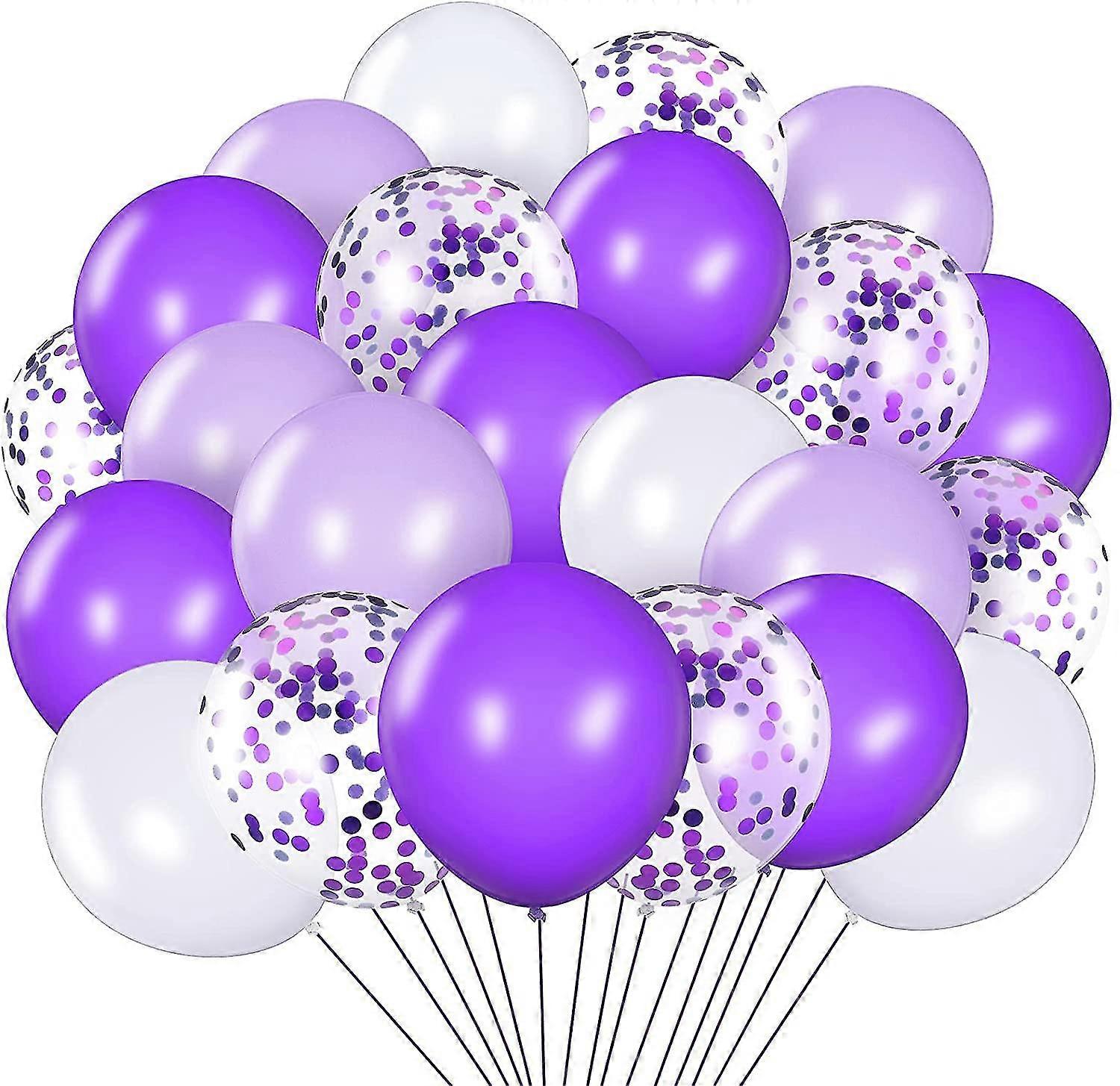 40 Pieces Purple Balloons Party Decorations