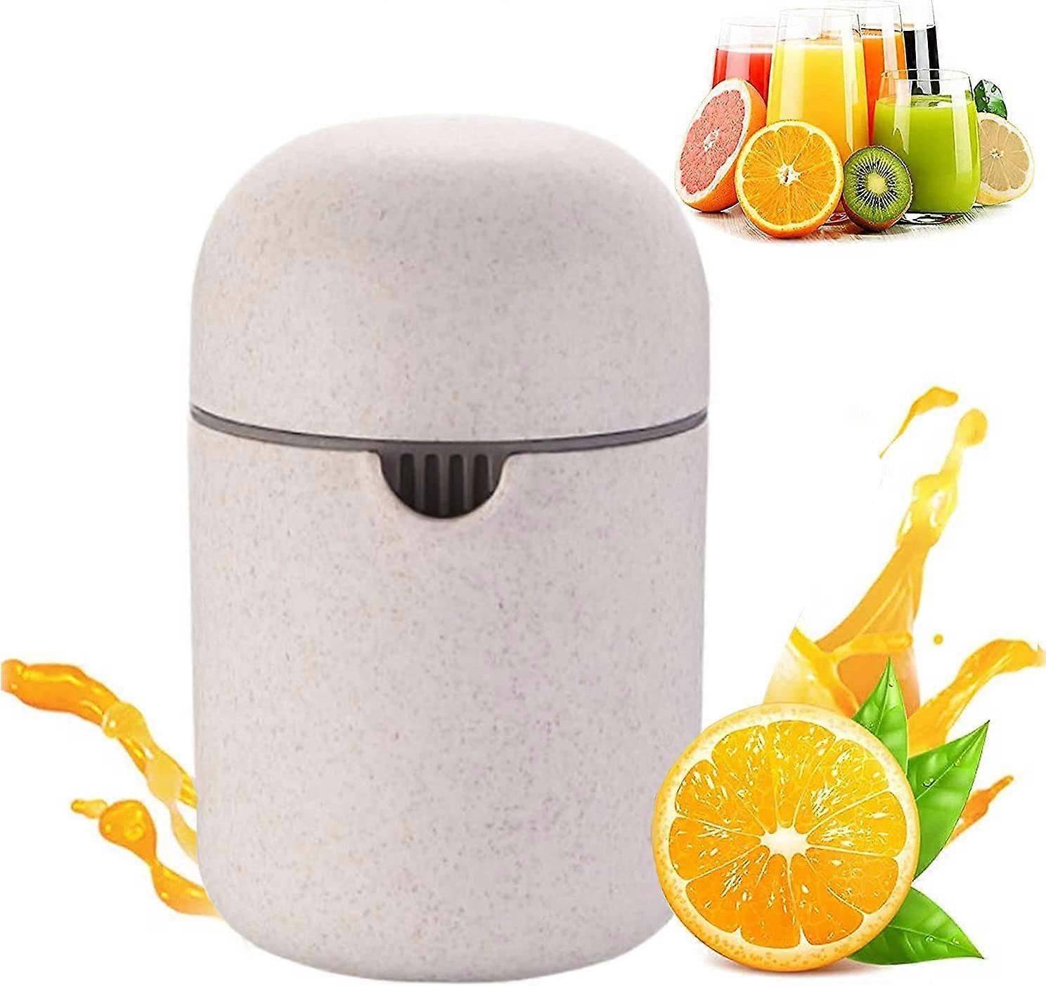 Portable Hand Juicer,Mini Manual Fruit Juicer,Manual Juicer,Manual Lemon Juicer with Storage Cup,14.5*10cm,for Lemon,Orange,Grape,Strawberry,Watermelo