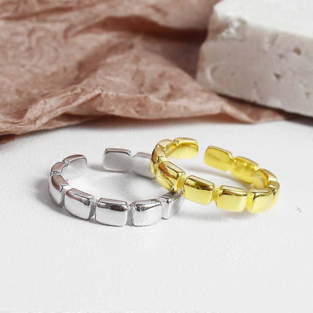 Light luxury style jewelry silver geometric