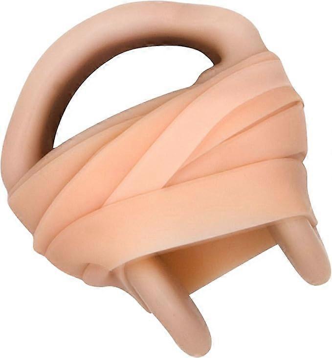 Swim Nose Clip with Cord - Comfortable Soft Latex Plug for Kids and Adults - Unisex Beige