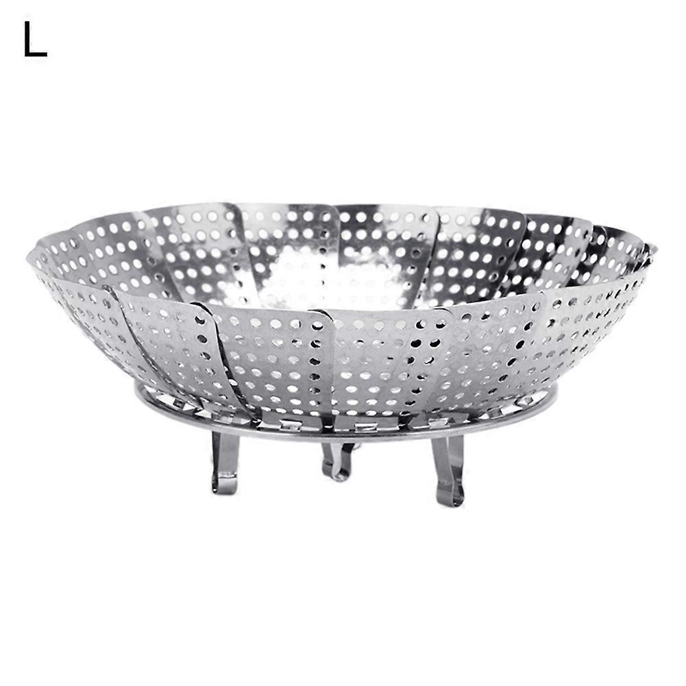 Stainless Steel Magnetic Retractable Folding Steamer Steaming Fruit Plate Disk KAESI