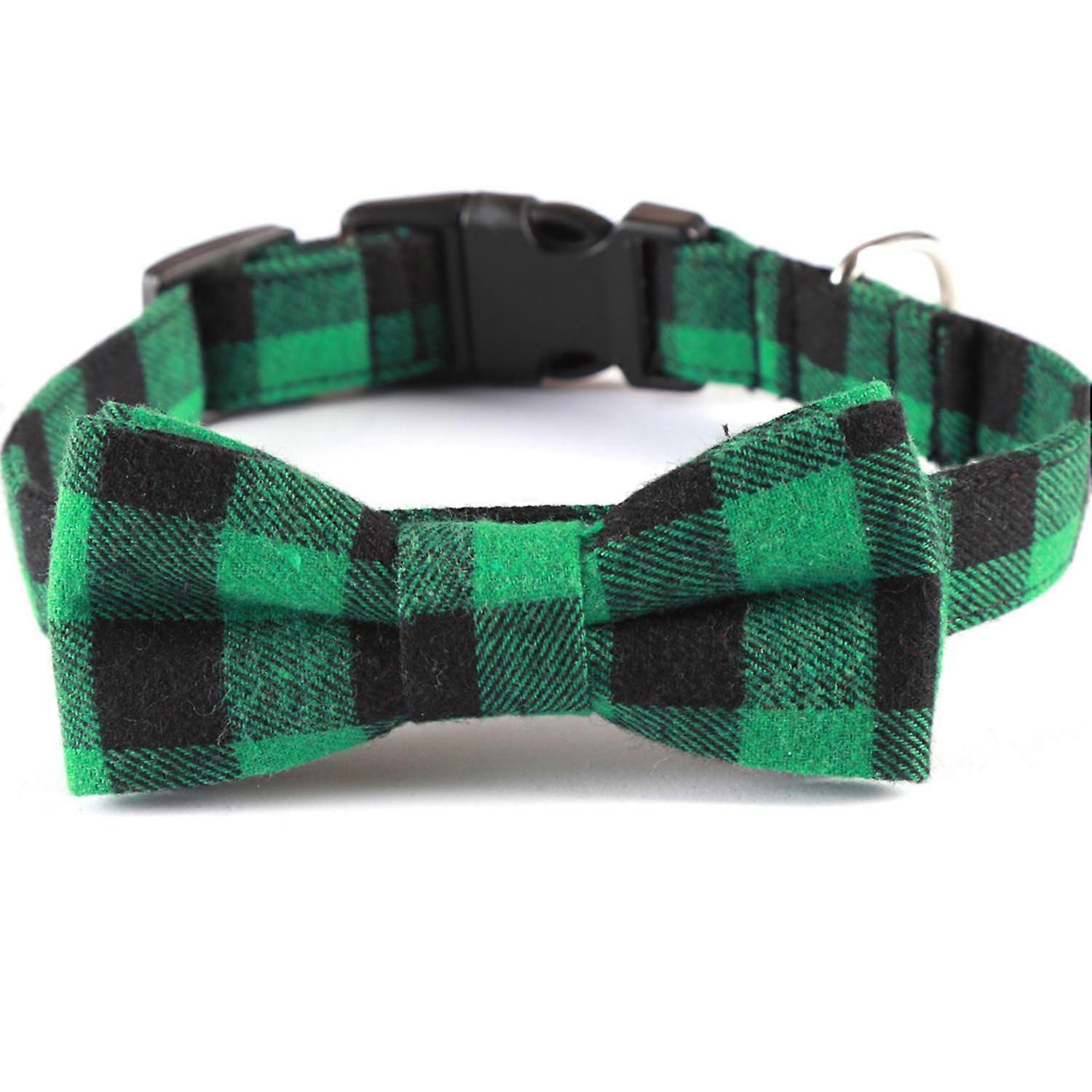 Green Christmas Pet Bow Tie