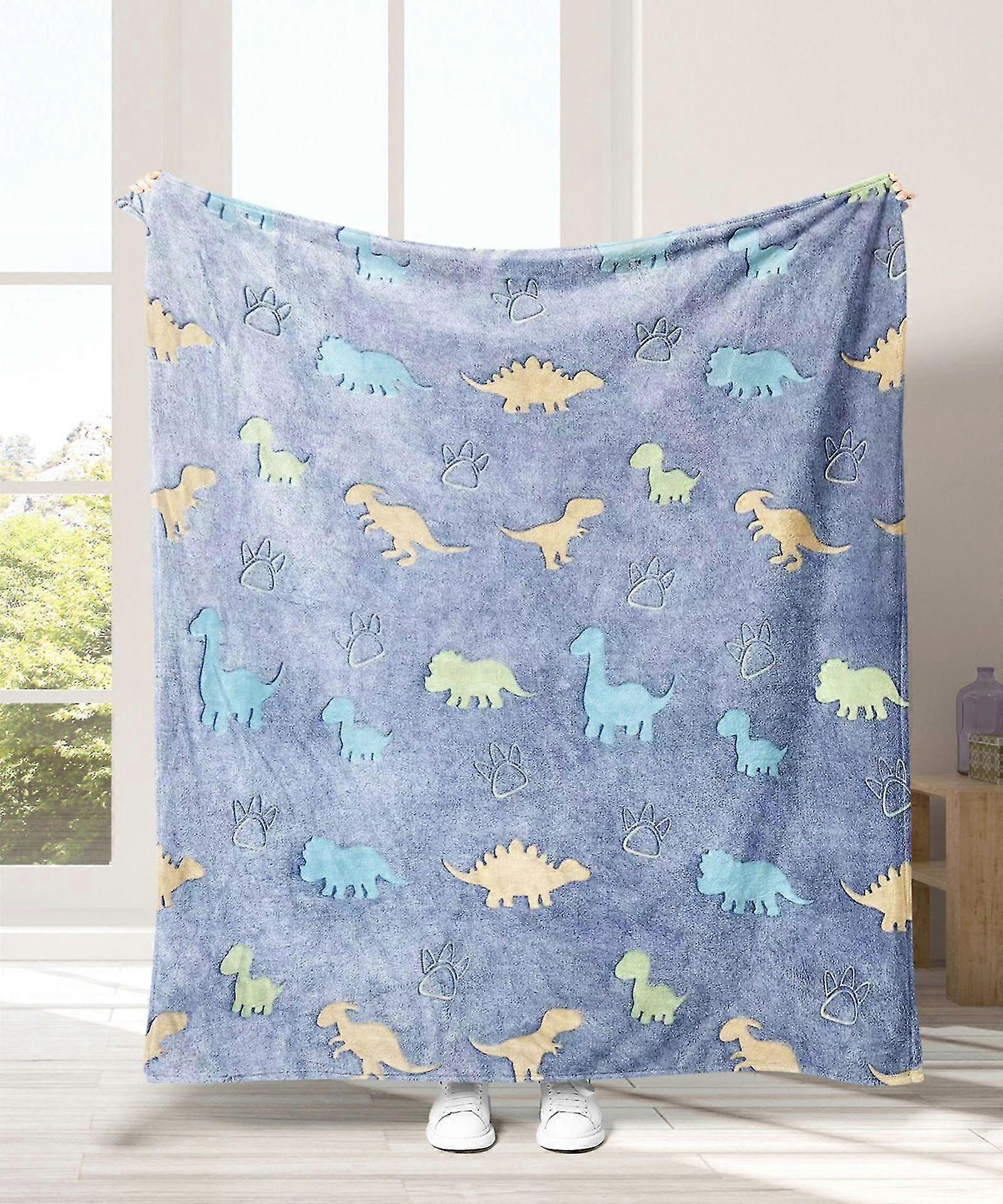 Glow In The Dark Dinosaur Blanket, Cozy
