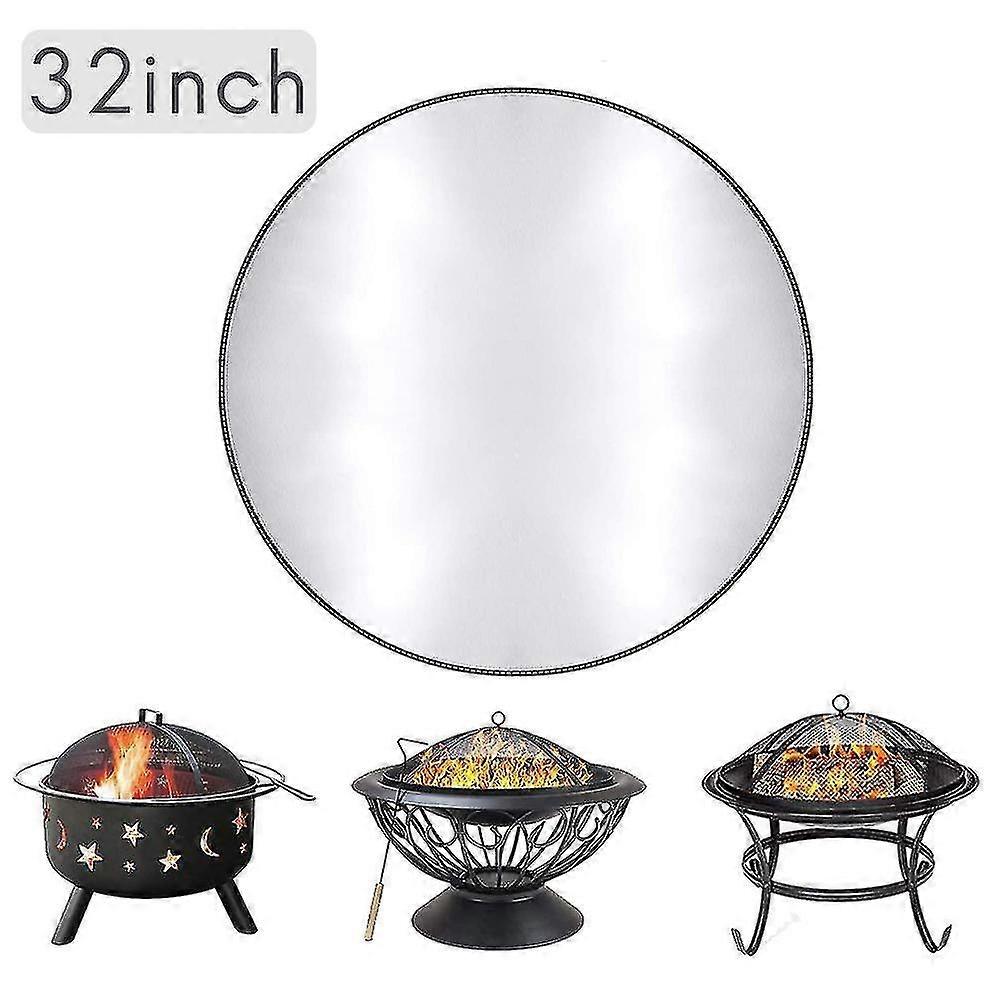 Round Fire Pit Mat Grill Mat Deck Protector 32 Inch,fire Pit Pad