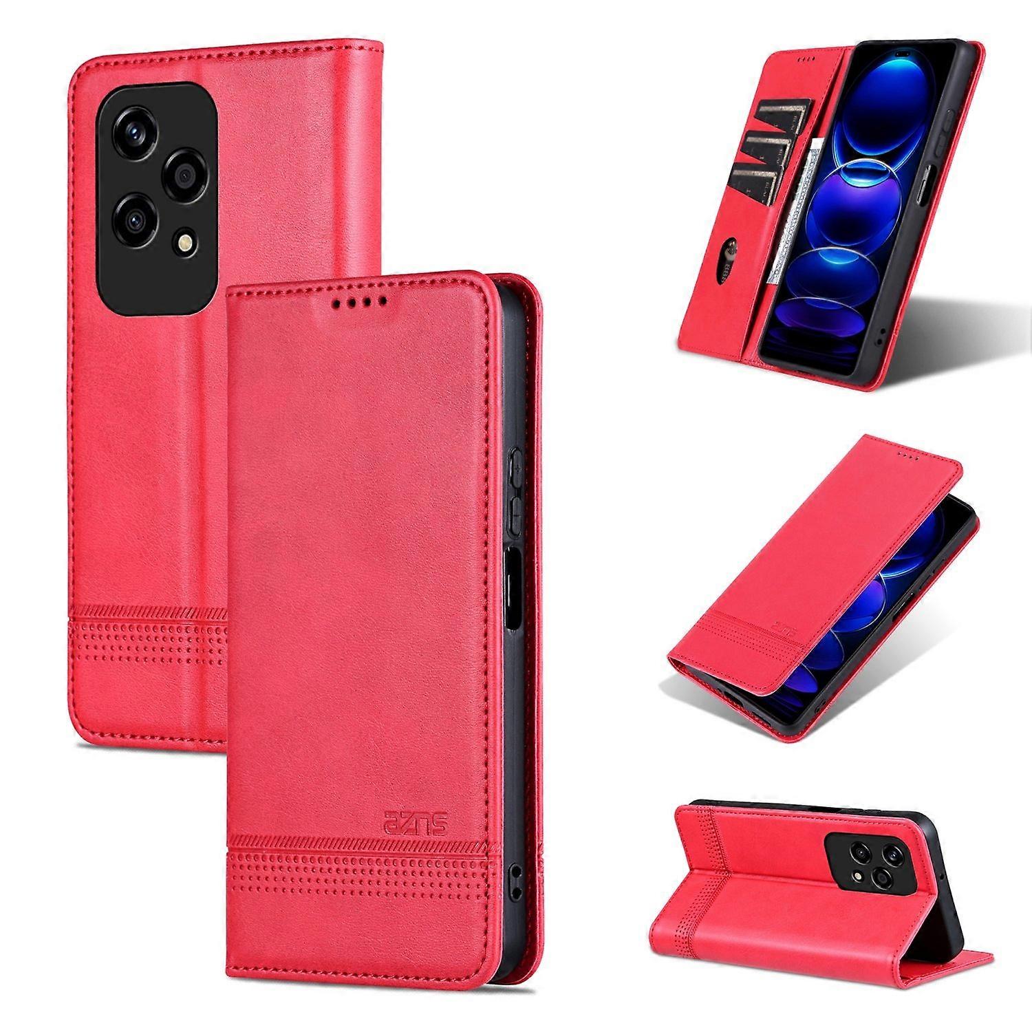 Magnetic Calf Texture Case For Honor 200 Lite Global