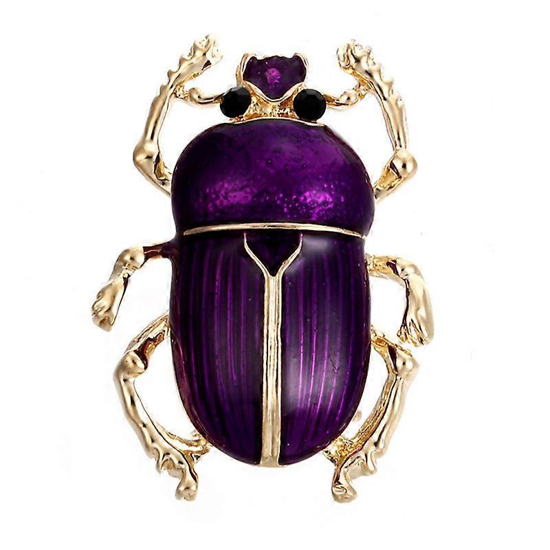 3 Colors Rhinestone Beetle Brooches Women Enamel Insect Brooch Pin Small Bugs Jewelry Gift