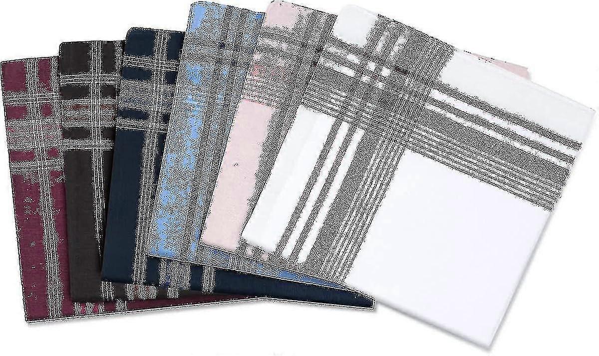 مناديل رجالية ، 12 عبوة هانكيز رجالي ، مناديل رجالية فاخرة قطن أبيض جيب مربع هكتار