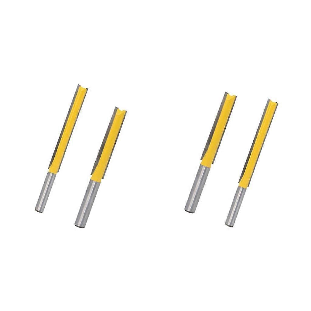 4 stuks lange rechte router bit hout freess gegroefd trimmen 50,8 mm