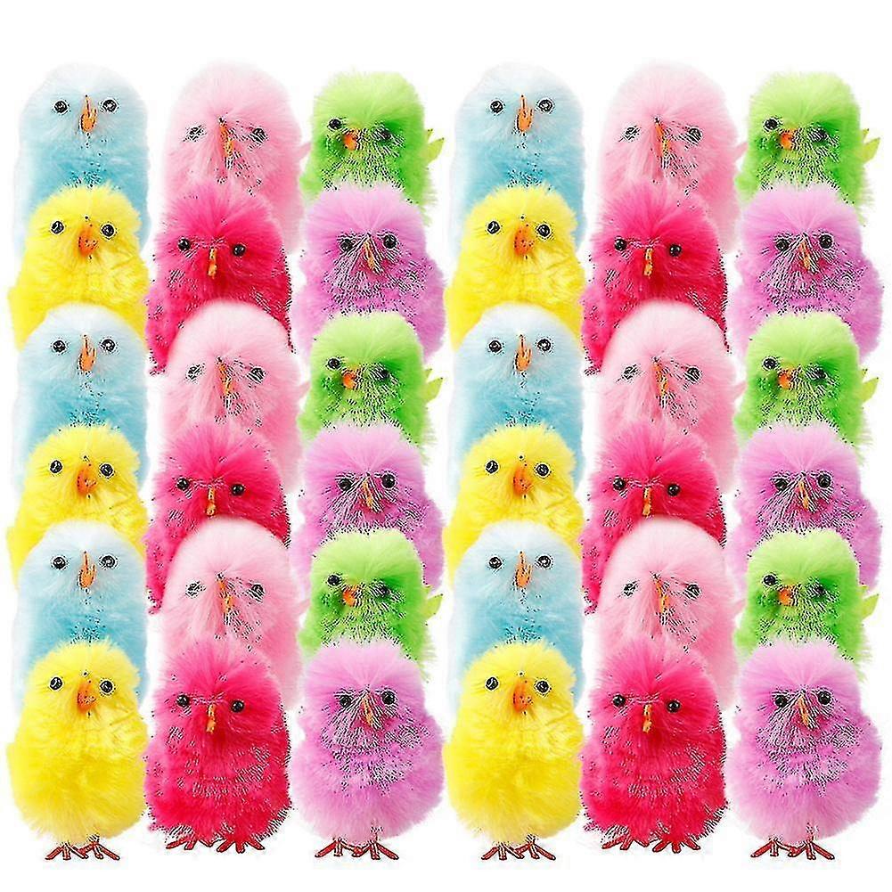 36pcs Mini Simulation Party Decorations Arts Craft Diy Easter Chicks A yu
