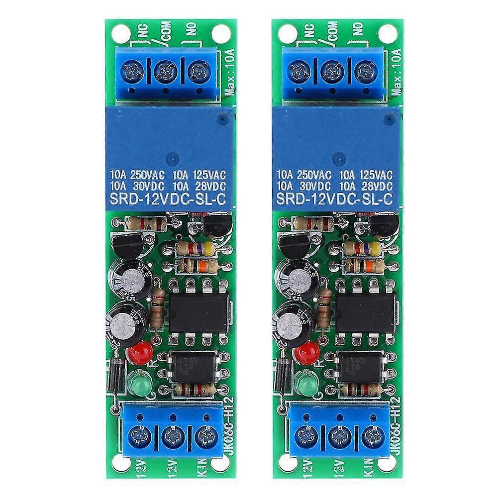 2PCS Self-Locking Relay Module JK06C-H12 Industrial Control Elements Anti-Interference